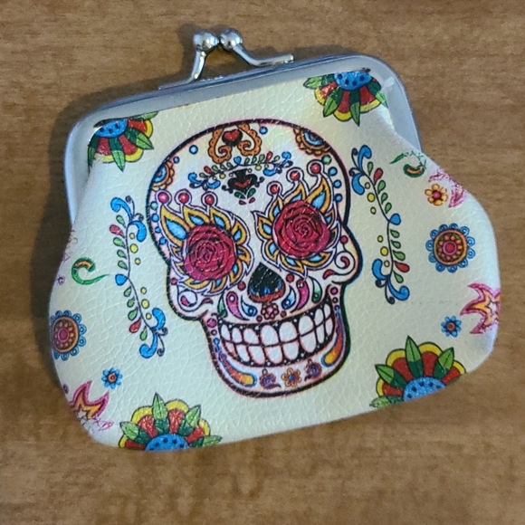 Sugar Skull Change Purse